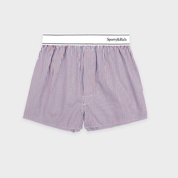 Sporty & Rich Pants - Sporty & Rich Serif Logo Boxer Short